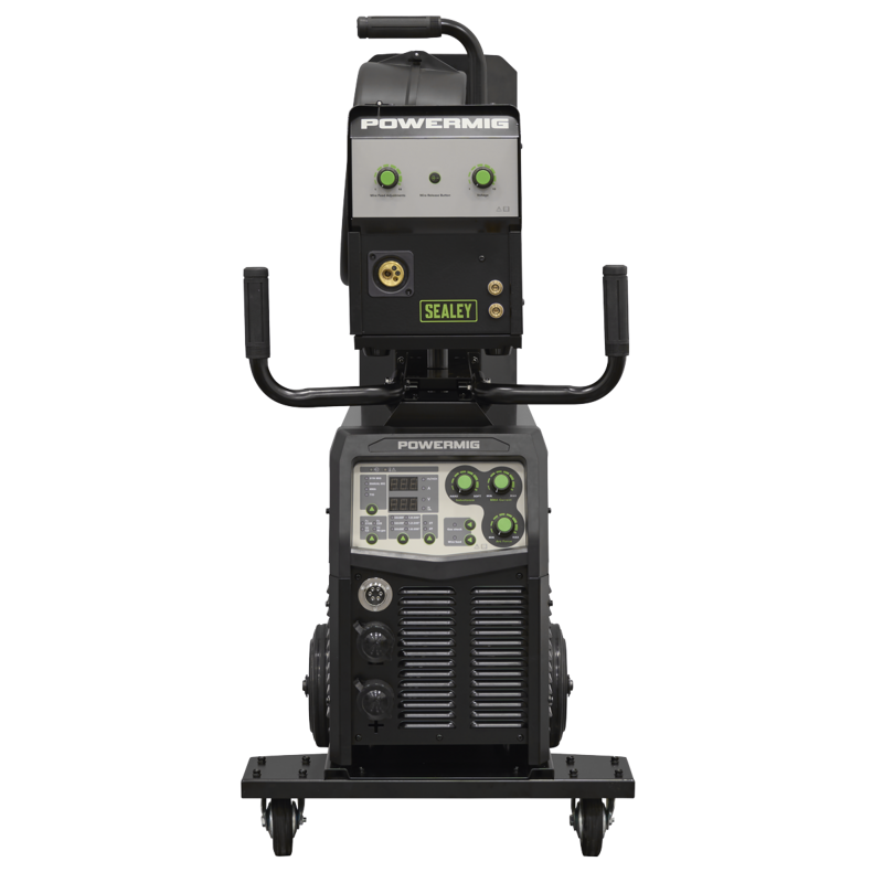 Sealey POWERMIG500i 500A Professional Gas/Gasless MIG/TIG/MMA Inverter Welder With Portable Wire Feeder 400V/3ph