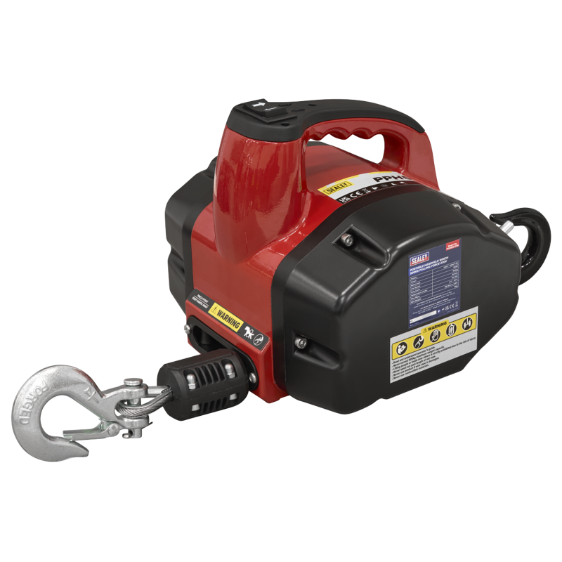 Sealey PPH500/230 Portable Handheld Winch 500kg Pulling Force 230V