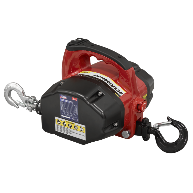 Sealey PPH500/230 Portable Handheld Winch 500kg Pulling Force 230V