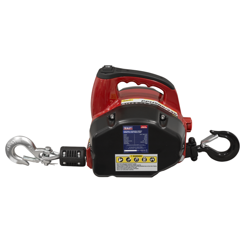 Sealey PPH500/230 Portable Handheld Winch 500kg Pulling Force 230V