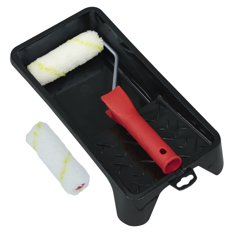 Sealey PR4 4 Paint Roller Set with Tray