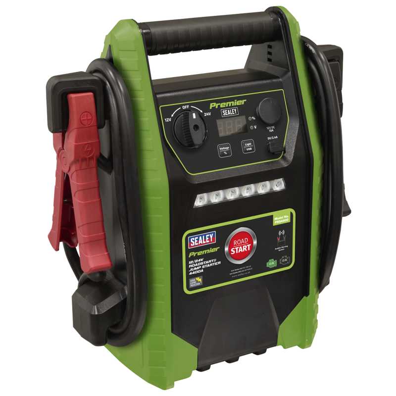 Sealey PRS4400 Premier 12/24V RoadStart Jump Starter 4400A Peak Amps
