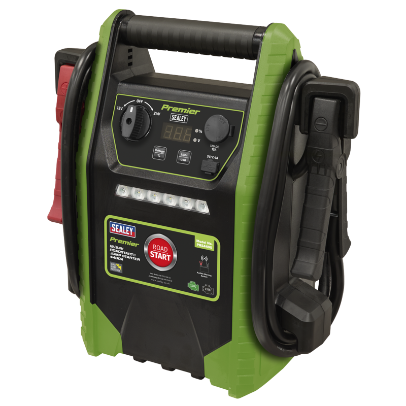 Sealey PRS4400 Premier 12/24V RoadStart Jump Starter 4400A Peak Amps