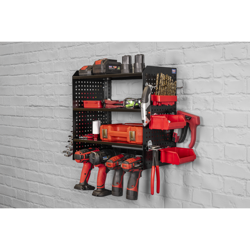 Sealey PTSR4 Power Tool Storage Rack with Shelves