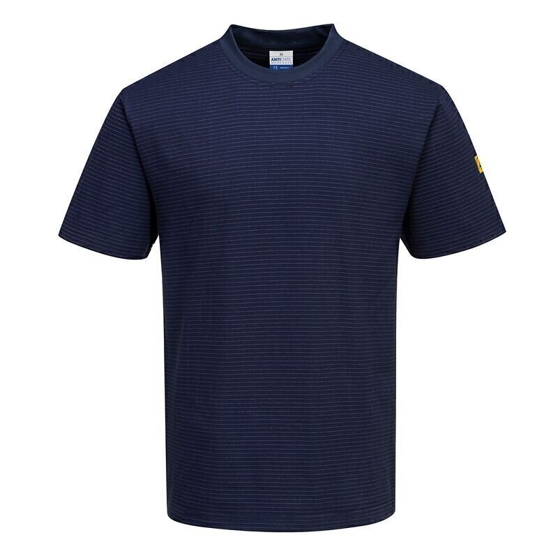 Portwest Anti-Static ESD T-Shirt (Navy / L / R)