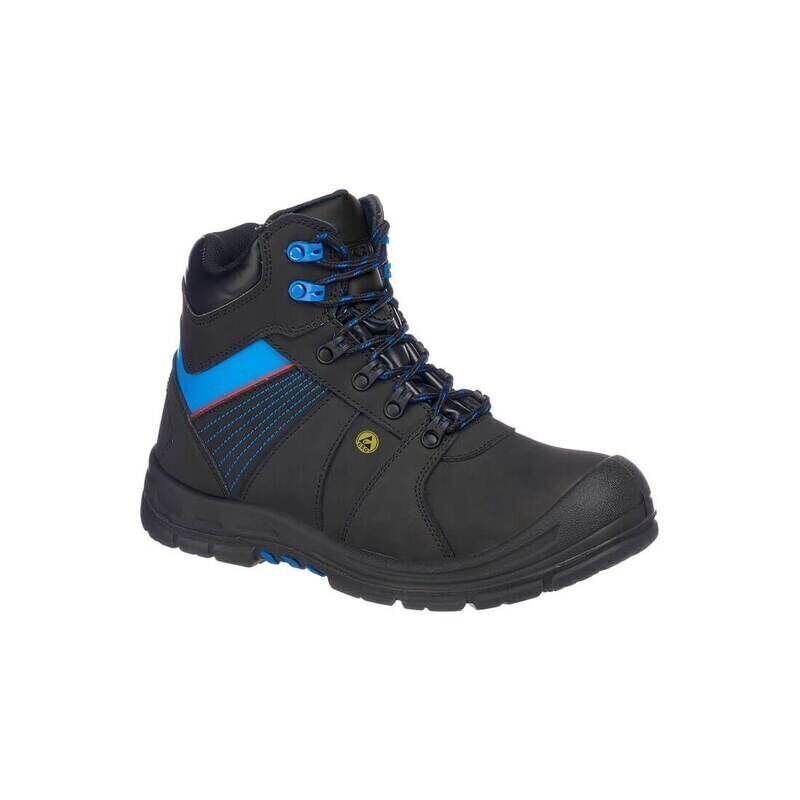 Portwest Compositelite Protector Safety Boot S3 ESD HRO (Black/Blue / 39 / Regular Fit)