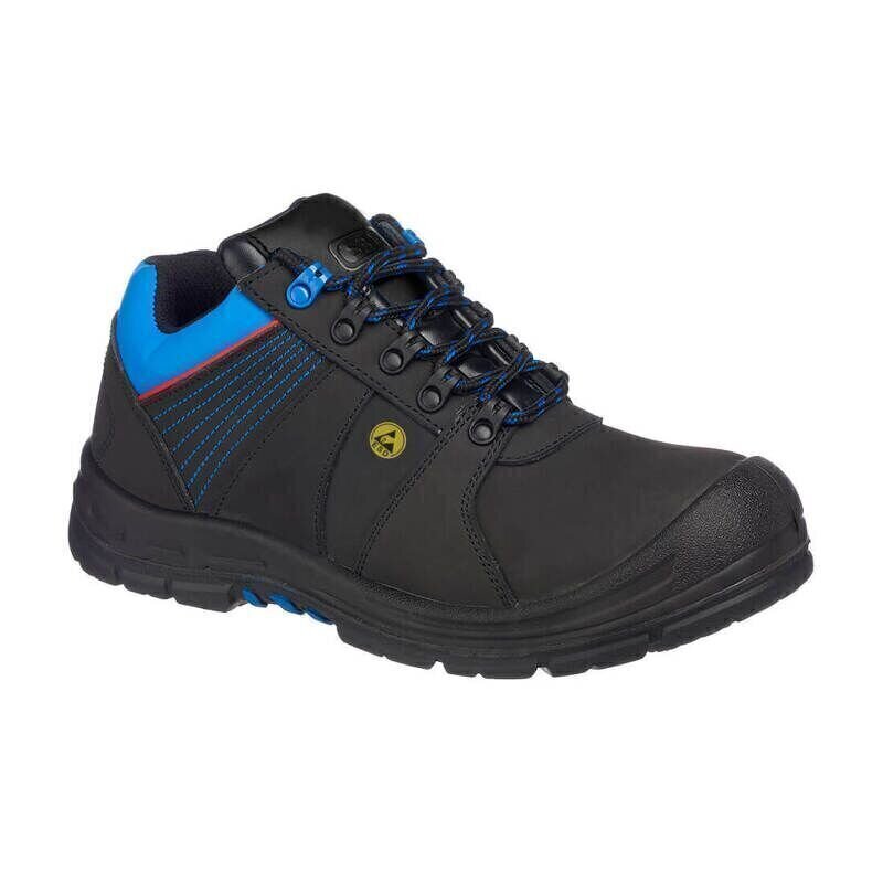 Portwest Compositelite Protector Safety Shoes S3 ESD HRO (Black/Blue / 43 / Regular Fit)