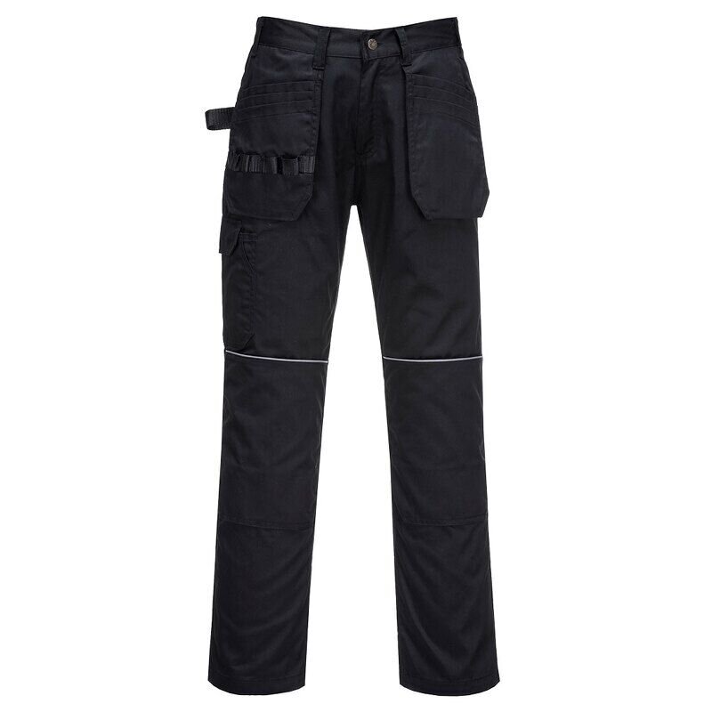 Portwest ES1 Essential Holster Trousers (Black / 28 / Regular Fit)