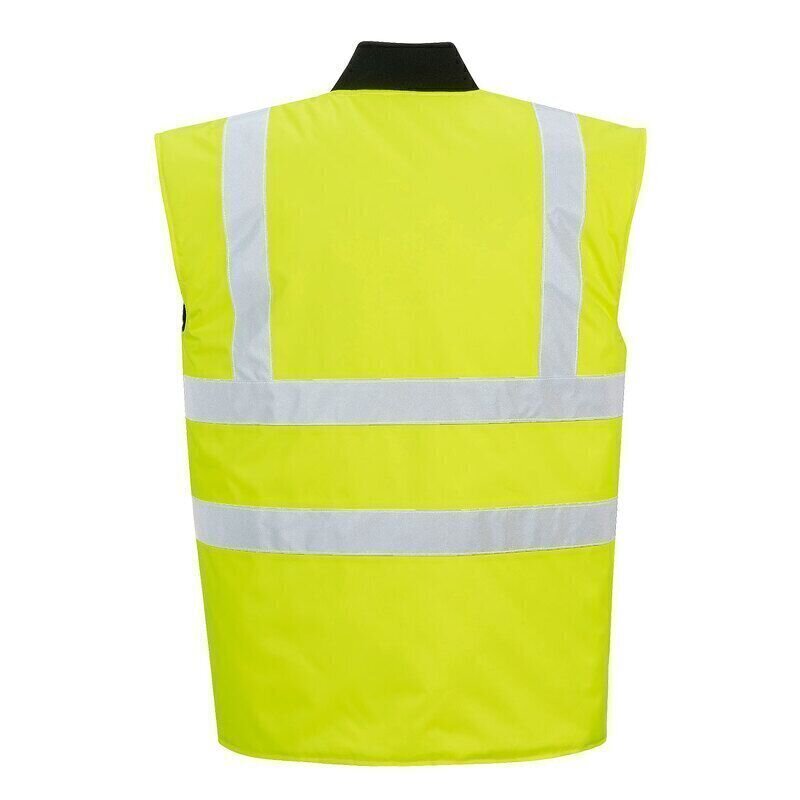 Portwest Hi-Vis Reversible Bodywarmer (Yellow / M / Regular Fit)
