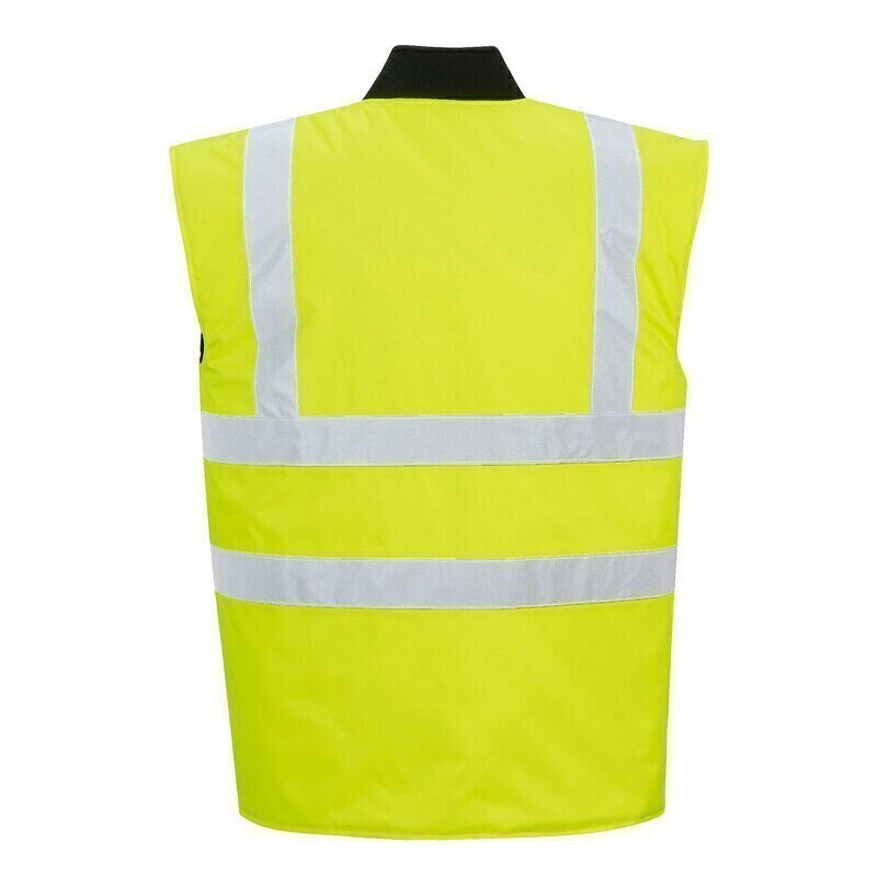Portwest Hi-Vis Reversible Bodywarmer (Yellow / XXL / Regular Fit)