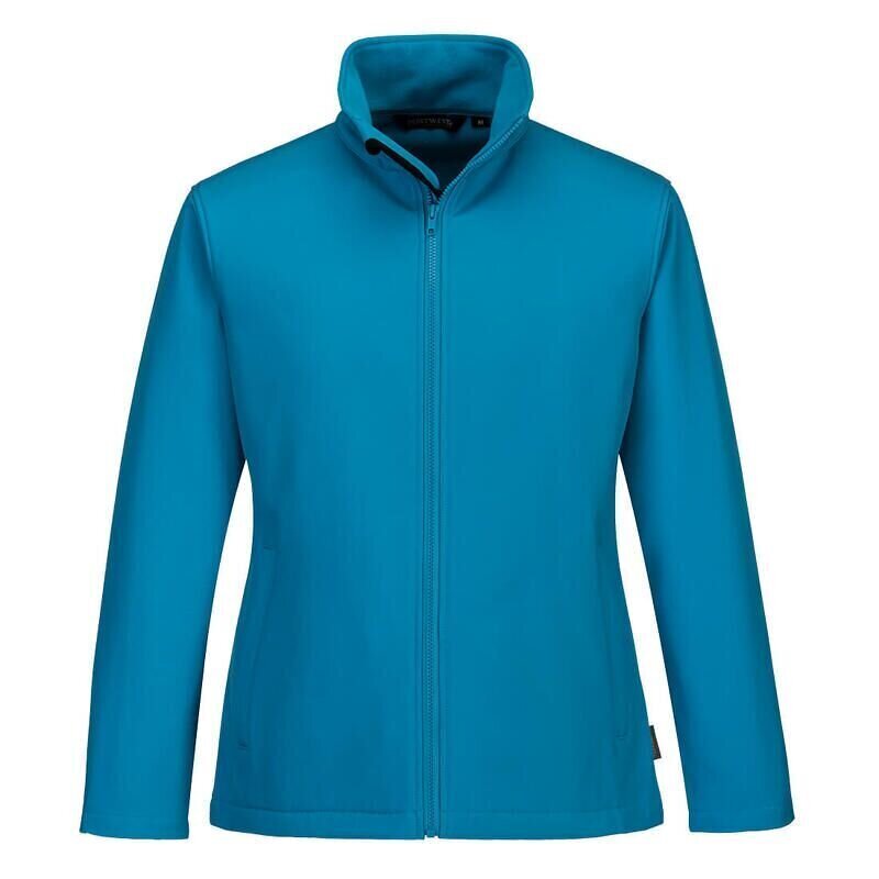 Portwest Ladies Print and Promo Softshell Jacket (2 Layers) (Aqua / XS / Regular Fit)