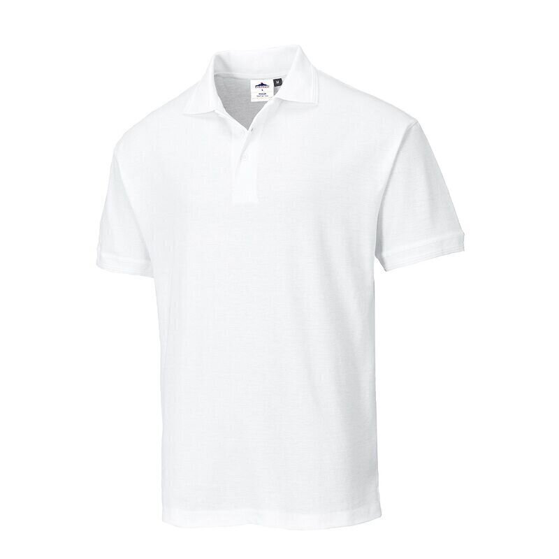 Portwest Naples Polo-Shirt (White / M / Regular Fit)