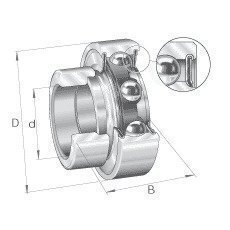 RALE30NPP 30mm Bore INA Bearing Insert