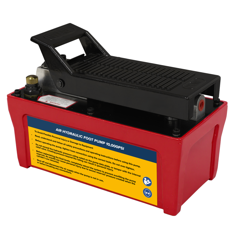 Sealey RE109 Air Hydraulic Foot Pump 10,000psi