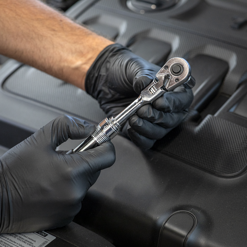 Sealey S01294 Siegen Extendable Flexi-Head Ratchet Wrench 1/4Sq Drive