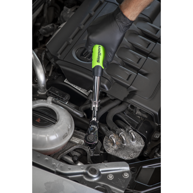 Sealey S01296 Siegen Extendable Flexi-Head Ratchet Wrench 1/2Sq Drive