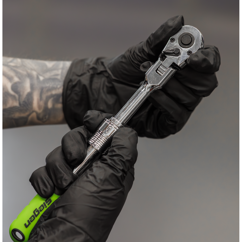 Sealey S01297 Siegen Extendable Flexi-Head Ratchet Wrench Set 3pc