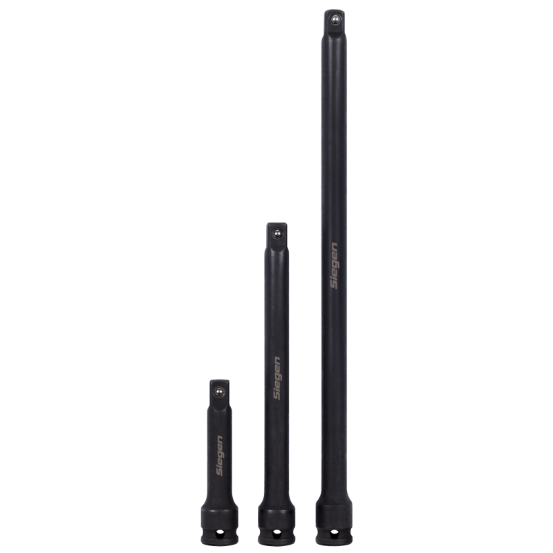 Sealey S01321 Siegen Impact Extension Bar Set 3/8Sq Drive 3pc