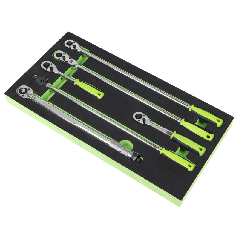 Sealey S01326 Siegen Ratchet Wrench, Breaker Bar  Torque Wrench Set 1/2Sq Drive 6pc