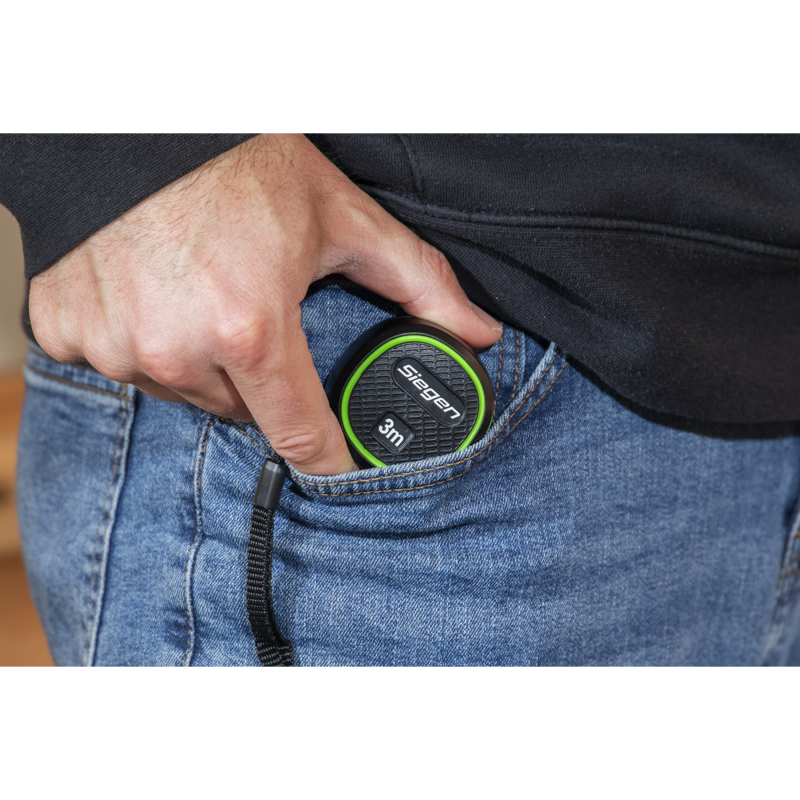 Sealey S01327 Metric/Imperial Auto Lock Tape Measure 3m(10ft) x 16mm