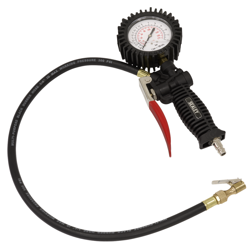 Sealey SA9304 Tyre Inflator with Clip-On Connector