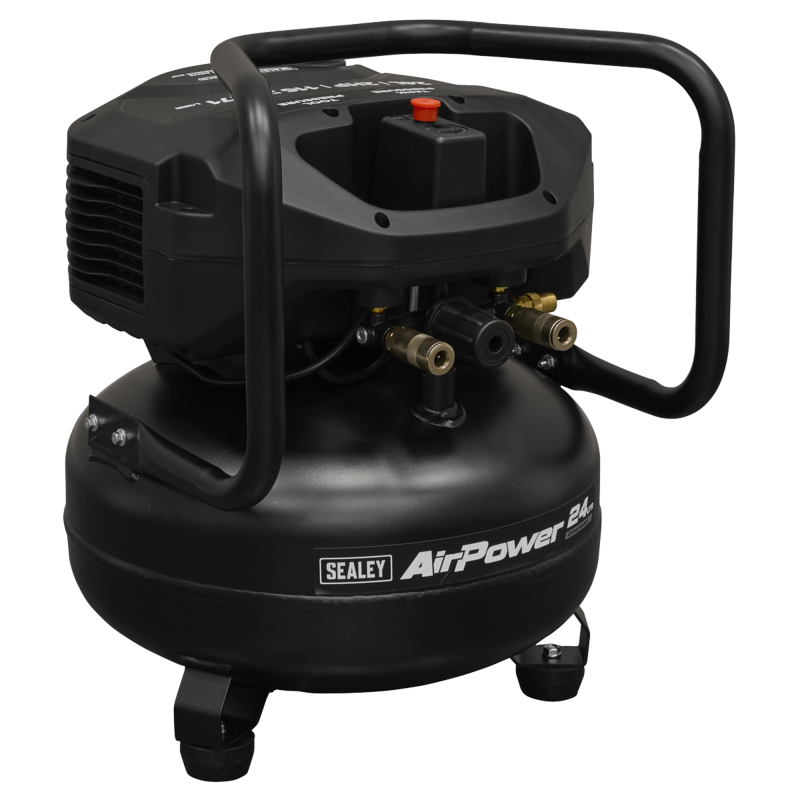 Sealey SAC24V 24L Oil Free Belt Drive Vertical Compressor 2hp