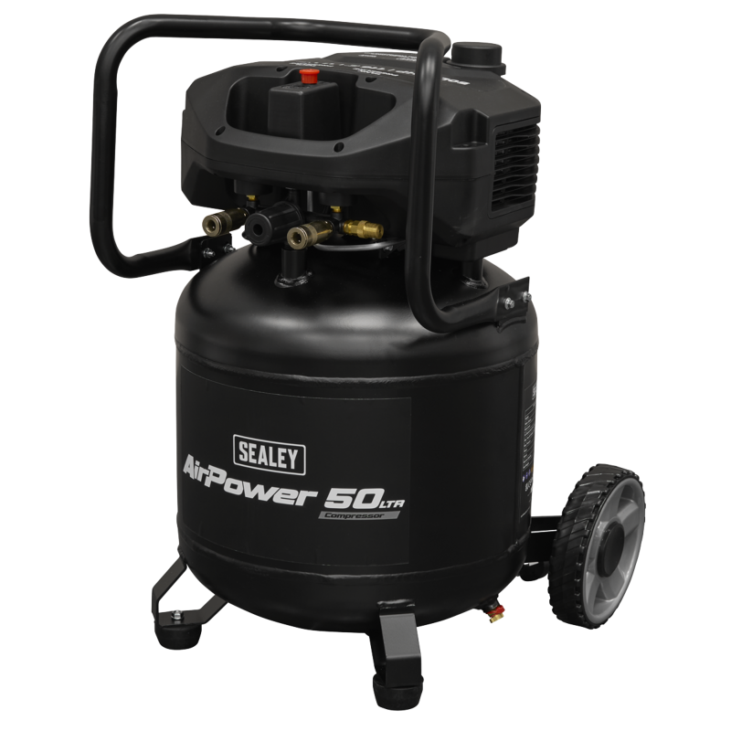 Sealey SAC50V 50L Oil Free Belt Drive Vertical Compressor 2hp
