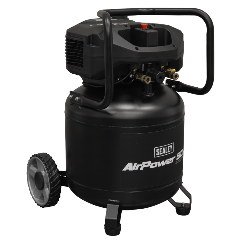 Sealey SAC50V 50L Oil Free Belt Drive Vertical Compressor 2hp
