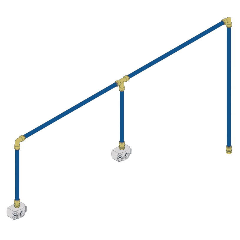 Sealey SBAKIT215 SharkBite 12m 2-Drop Air Supply System Kit 15mm