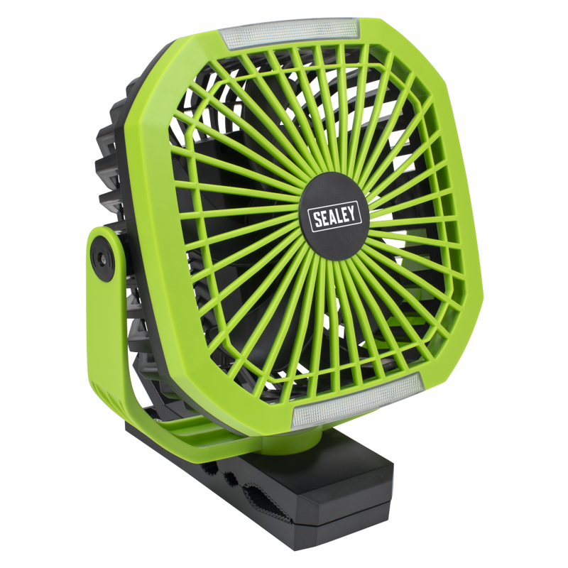 Sealey SCF8WL 4-Speed Portable Clip Fan with Worklight 8