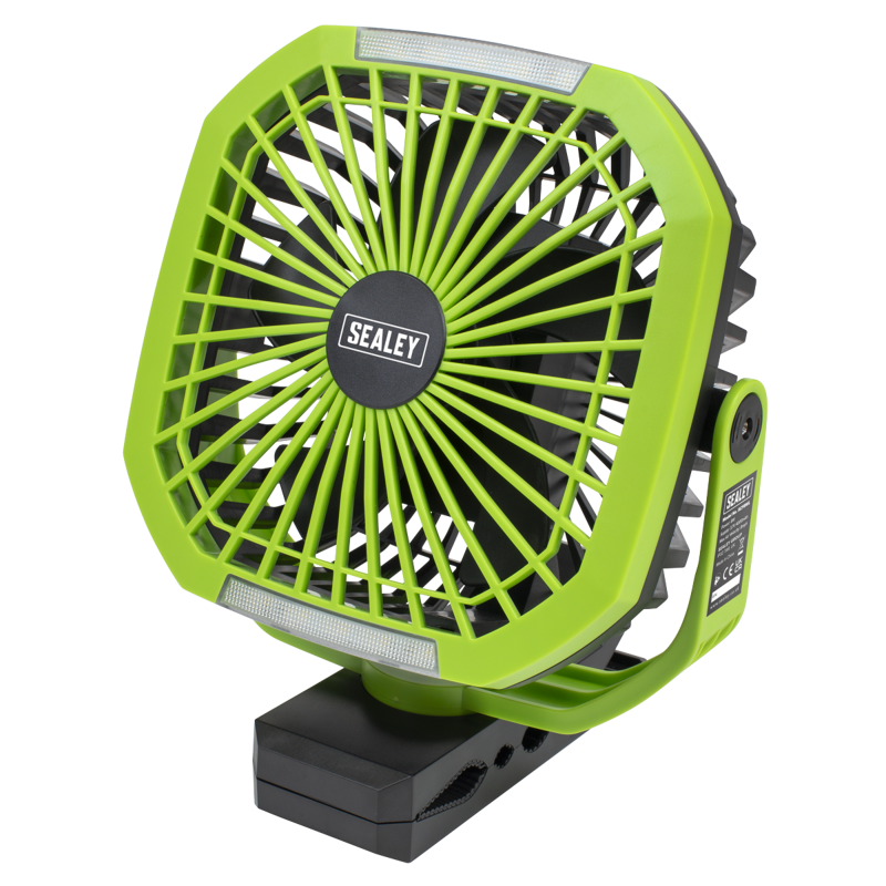 Sealey SCF8WL 4-Speed Portable Clip Fan with Worklight 8
