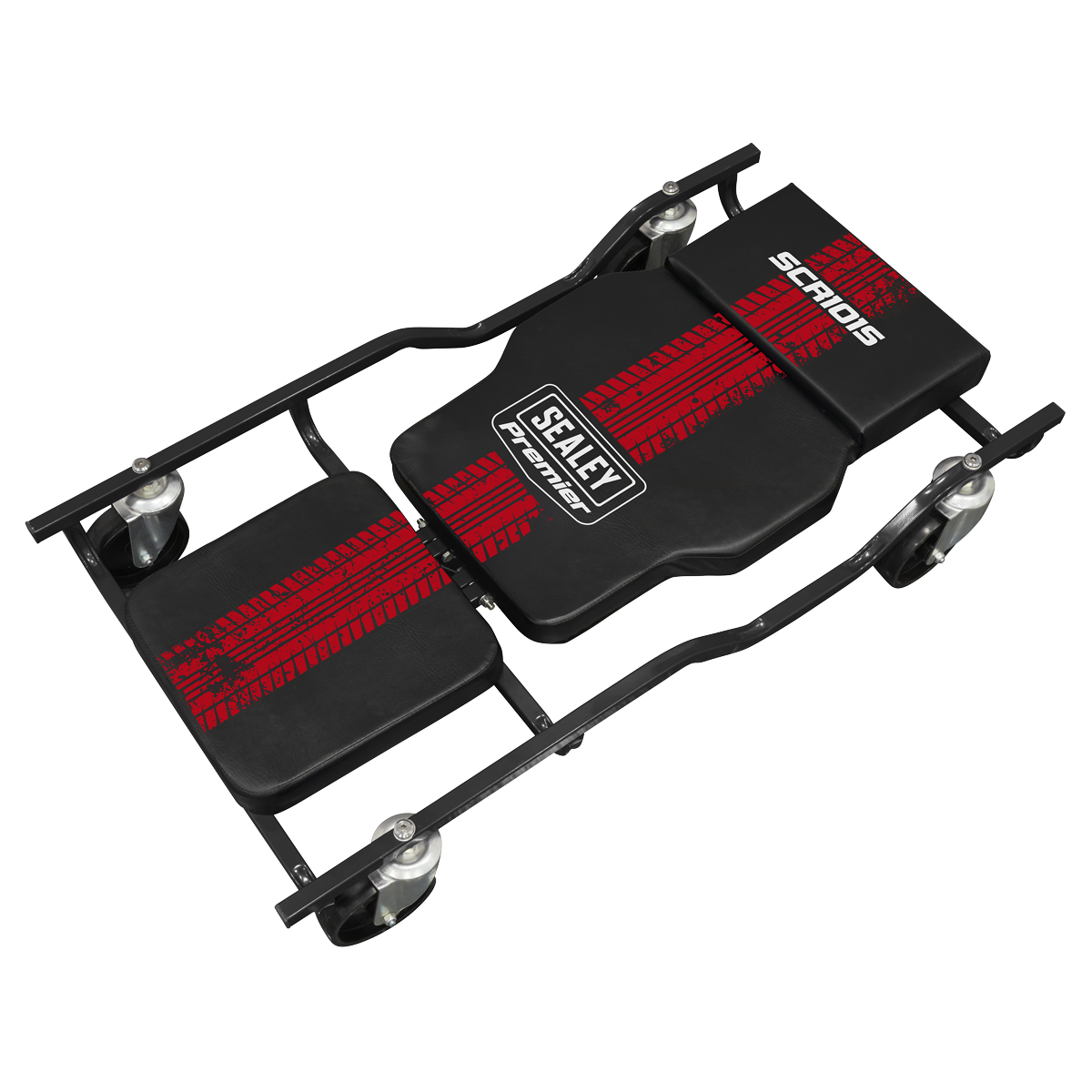 Sealey SCR101S Steel Creeper with 4 Rough Gro...