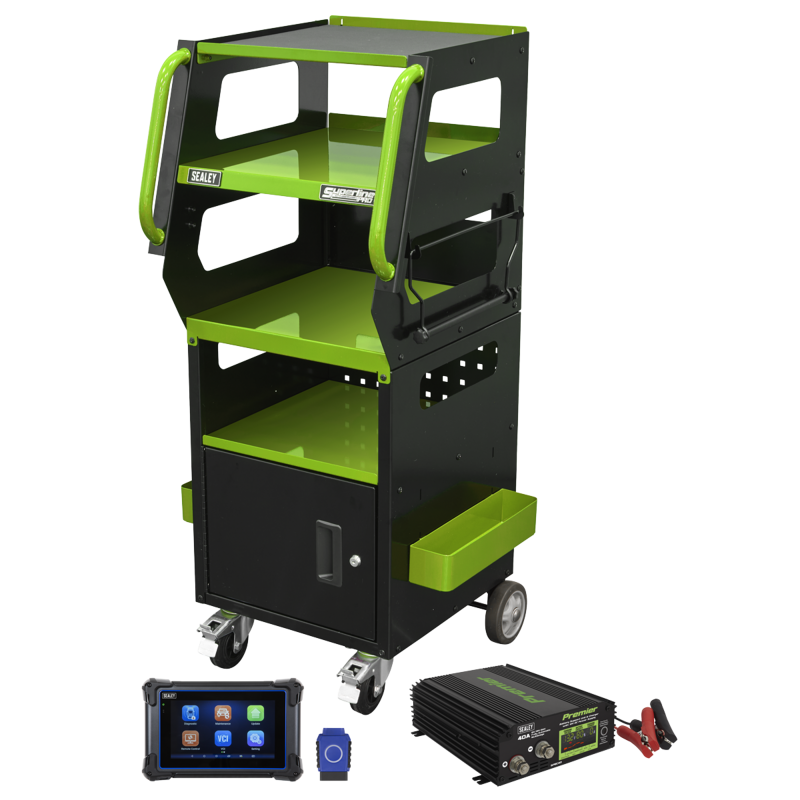 Sealey SDS1G1 Diagnostic Support Station - Green