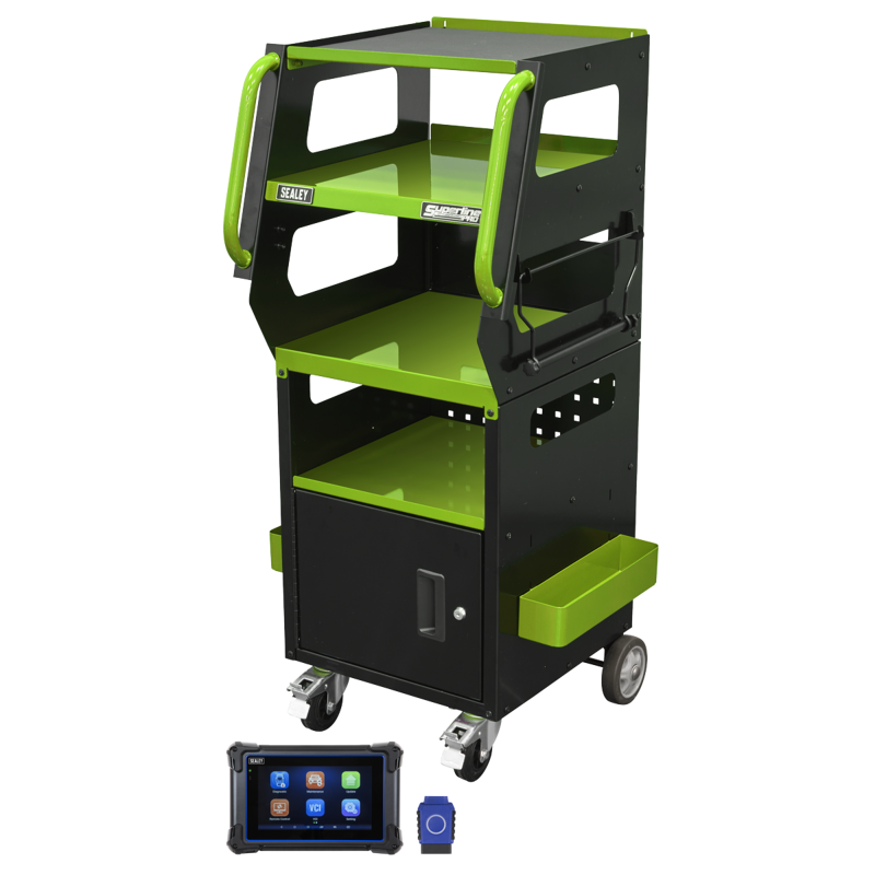 Sealey SDS1G Diagnostic Tablet  Trolley - Green