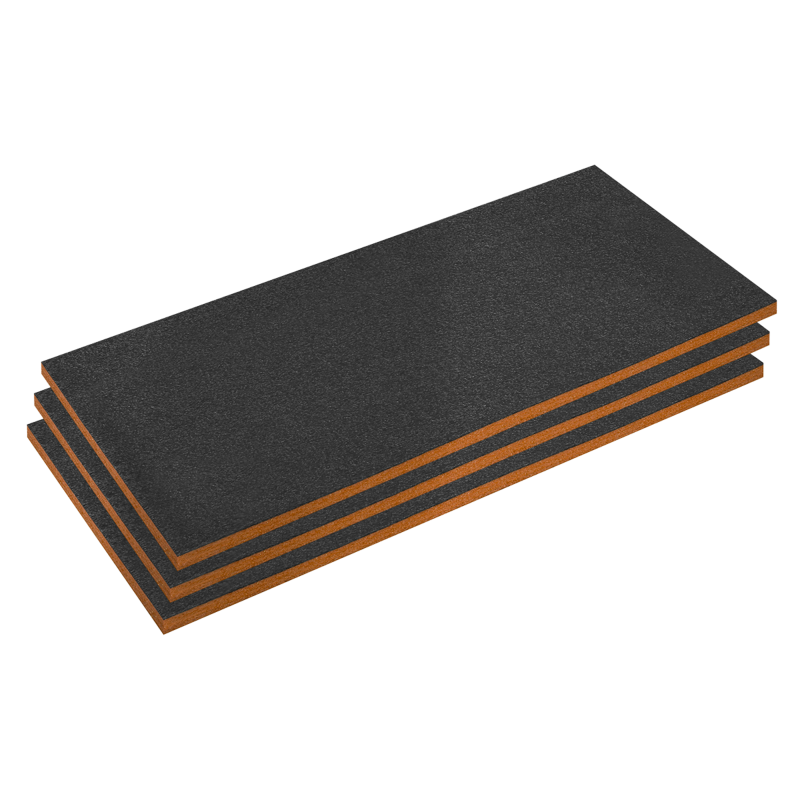 Sealey SFPK30OR Easy Peel Shadow Foam 1200 x 550 x 30mm, Orange/Black - Pack of 3