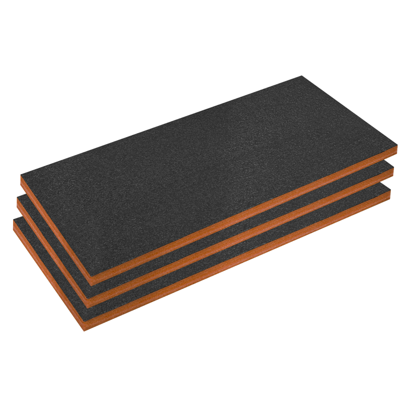Sealey SFPK50OR Easy Peel Shadow Foam 1200 x 550 x 50mm, Orange/Black - Pack of 3
