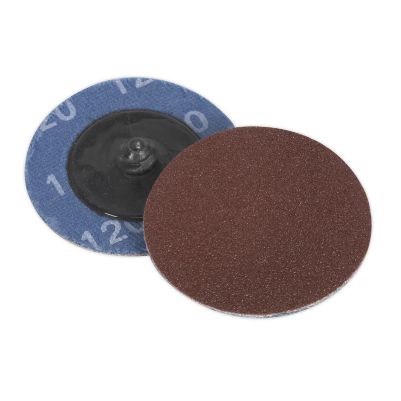 Sealey PTCQC50120 Quick-Change Sanding Disc 50mm 120Grit (Pack of 10)