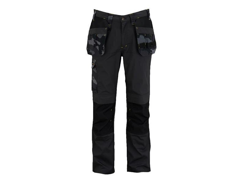 STANLEY Clothing Dixon Slim Fit Trousers Black Camouflage Waist 34in Leg R