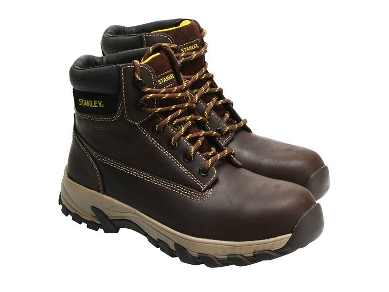 STANLEY Clothing Tradesman SB-P Safety Boots Brown UK 12 EUR 46