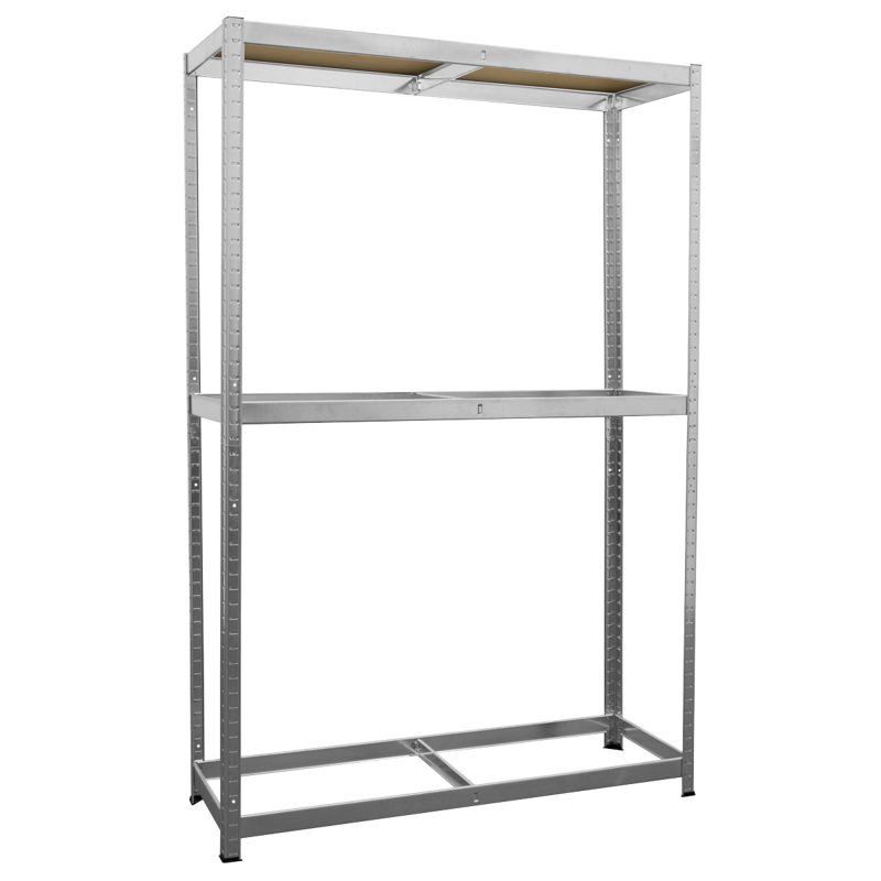 Sealey STR008 2-Level Tyre Rack with Shelf 150kg Capacity Per Level
