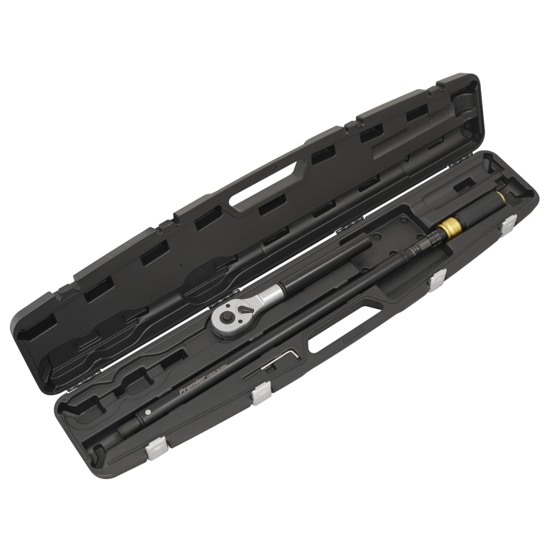 Sealey STW907B Premier Black Torque Wrench Micrometer 3/4Sq Drive Calibrated 160-800Nm