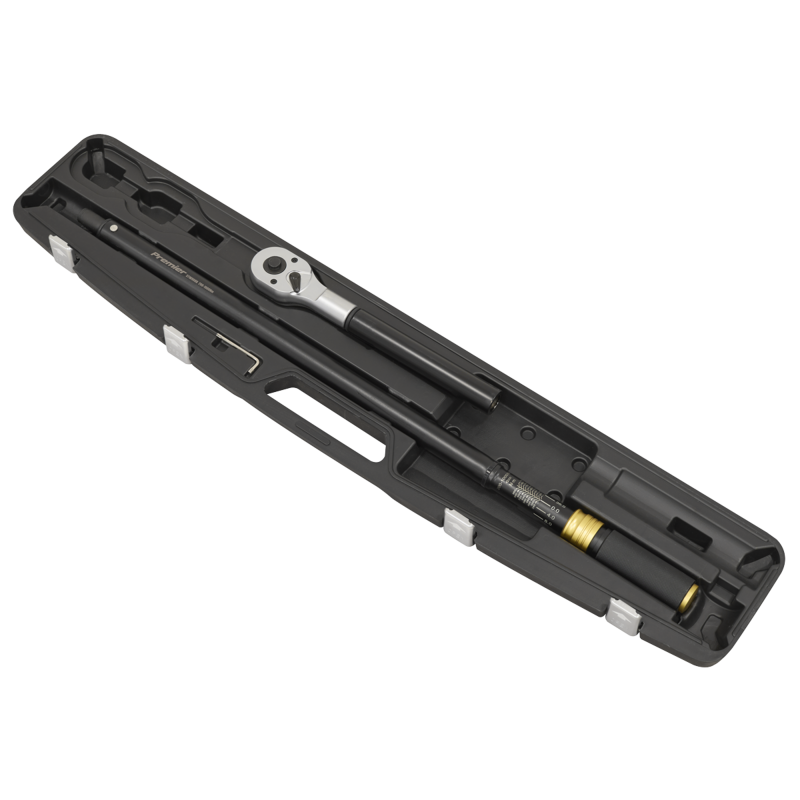 Sealey STW908B Premier Black Torque Wrench Micrometer 3/4Sq Drive Calibrated 200-1000Nm