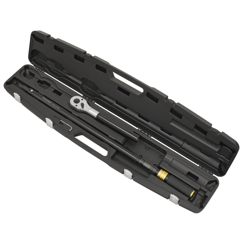 Sealey STW908B Premier Black Torque Wrench Micrometer 3/4Sq Drive Calibrated 200-1000Nm