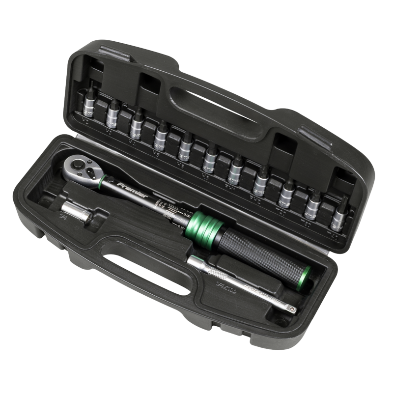 Sealey STW911B Torque Wrench Set 1/4Sq Drive 5-25Nm 14pc