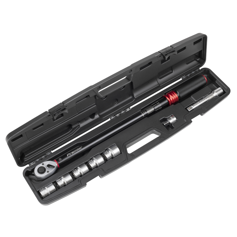 Sealey STW915B Premier Black Torque Wrench Set 1/2Sq Drive 60-330Nm 8pc