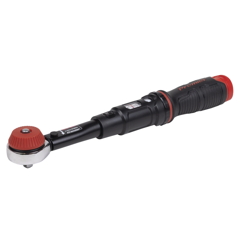 Sealey STW921 Premier Black Calibrated Micrometer Torque Wrench with 1/4Sq Push-Through Drive 5-25Nm