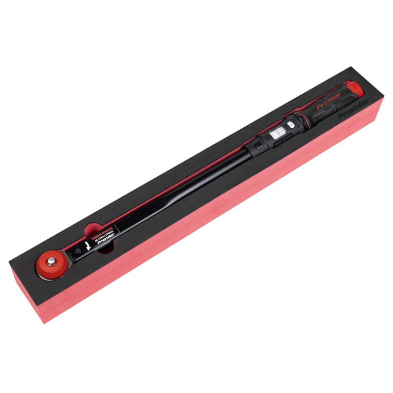 Sealey STW925 Premier Black Calibrated Micrometer Torque Wrench with 1/2Sq Push-Through Drive 60-320Nm