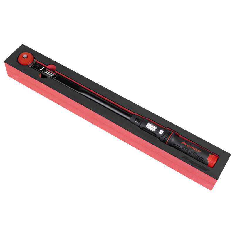 Sealey STW925 Premier Black Calibrated Micrometer Torque Wrench with 1/2Sq Push-Through Drive 60-320Nm