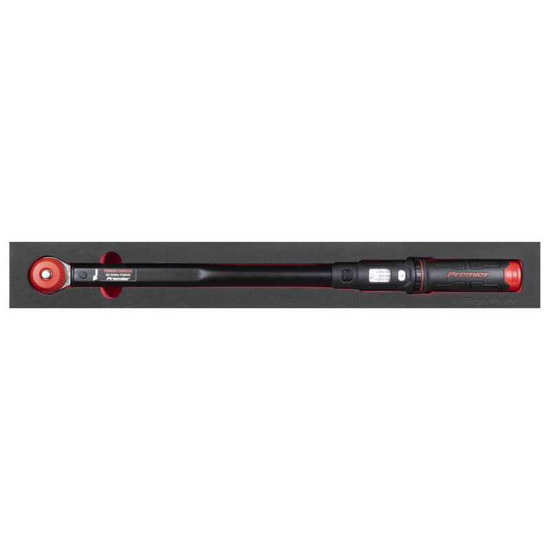 Sealey STW925 Premier Black Calibrated Micrometer Torque Wrench with 1/2Sq Push-Through Drive 60-320Nm