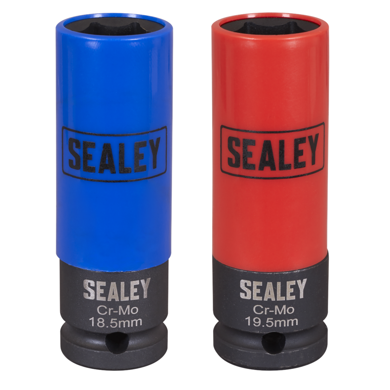 Sealey SX01819 Alloy Wheel Impact Socket Set 1/2Sq Drive 2pc